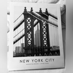 New York City Manhattan Bridge Art Print Canvas